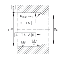 推力角接觸球軸承 ZKLN1545-2RS-PE, 增加公差，雙向，兩側(cè)唇密封