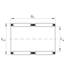 滾針及保持架組件 K60X66X33-ZW, 根據(jù) DIN 5405-1/ ISO 3030 標(biāo)準(zhǔn)，雙列