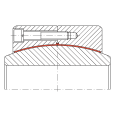 大的關(guān)節(jié)軸承 GE420-DW, 根據(jù) DIN ISO 12 240-1 標(biāo)準(zhǔn)，免維護(hù)