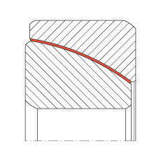 角接觸關(guān)節(jié)軸承 GE140-SW, 根據(jù) DIN ISO 12 240-2 標(biāo)準(zhǔn)，免維護(hù)