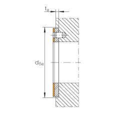 推力墊圈 EGW12-E40-B, 推力墊圈，免維護(hù)，帶銅襯