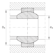 關(guān)節(jié)軸承 GE12-FO, 根據(jù) DIN ISO 12 240-1 標準，需維護