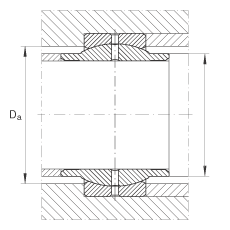 關(guān)節(jié)軸承 GE25-LO, 根據(jù) DIN ISO 12 240-1 標(biāo)準(zhǔn)，需維護(hù)